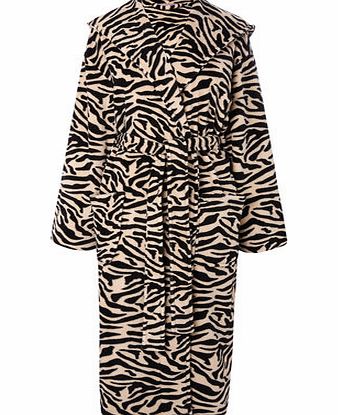 Bhs Womens Black Multi Womens Hooded Animal Print