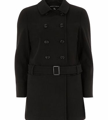 Bhs Womens Black Multistitch Coat, black 19123828513