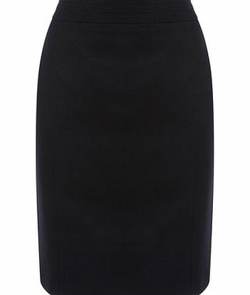 Womens Black Petite Pencil Skirt, black 495938513