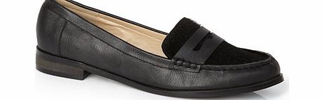Bhs Womens Black Pony Moccasin Shoes, black 2842908513
