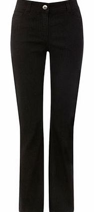 Womens Black Regular Length Bootcut Jeans, black