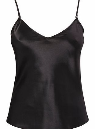 Bhs Womens Black Satin Reversible Camisole, black