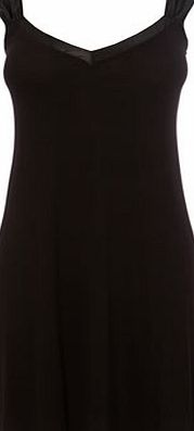 Bhs Womens Black Viscose Plain Chemise, black