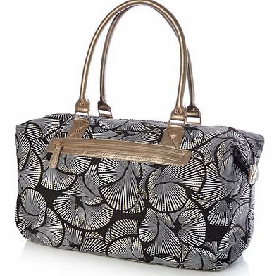 Bhs Womens Black/white Print Weekend Bag,