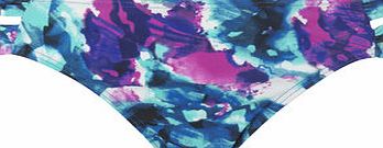 Bhs Womens Blue Multi Digital Print Side Detail