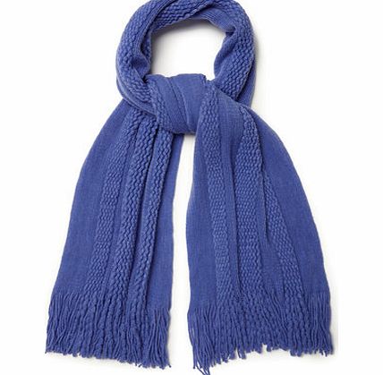 Womens Blue Supersoft Scarf, blue 6605491483