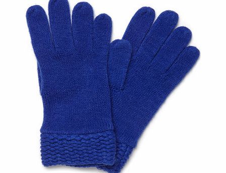 Bhs Womens Bright Blue Supersoft Gloves, bright blue