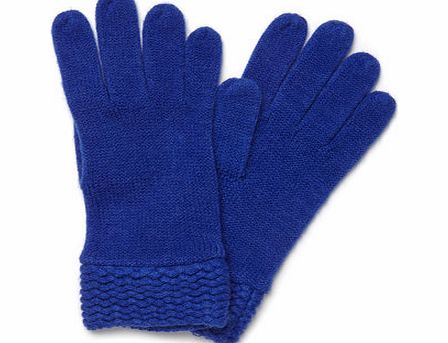 Bhs Womens Bright Blue Supersoft Gloves, bright blue