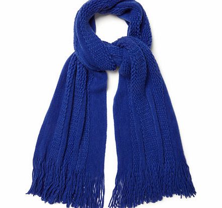 Bhs Womens Bright Blue Supersoft Scarf, bright blue
