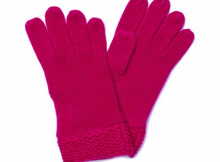 Womens Bright Pink Supersoft Gloves, pink