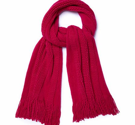 Womens Bright Pink Supersoft Scarf, pink