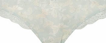 Bhs Womens Butterfly Print Chiffon Knicker, mint