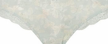 Bhs Womens Butterfly Print Chiffon Knicker, mint