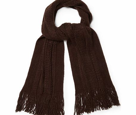 Bhs Womens Chocolate Supersoft Scarf, chocolate