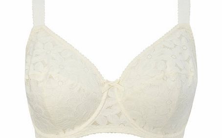 Bhs Womens Cream Floral Lace DD-G Underwired Bra,