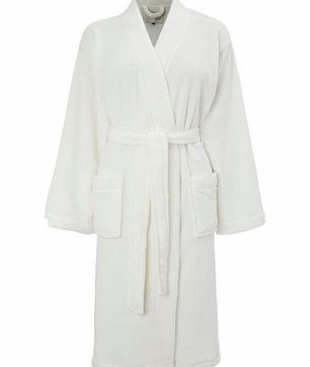 Womens Cream Great Value Kimono Robe, cream