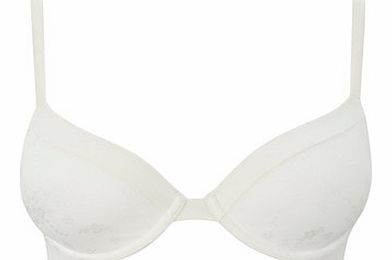Bhs Womens Cream Softie Jacquard T-Shirt Bra, cream
