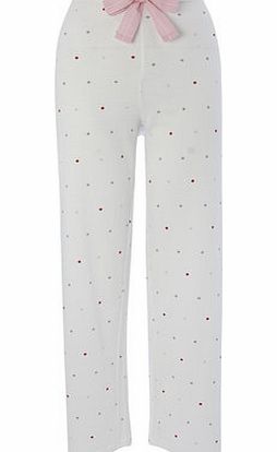 Bhs Womens Cream Womens Spot Pyjama Pant, cream