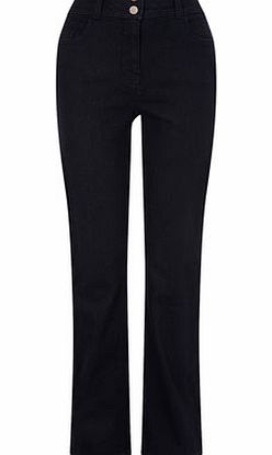 Womens Darkwash Straight Leg Slim and Shape 29``