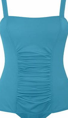 Bhs Womens Deep Turquoise Tummy Control Swimsuit,