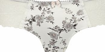 Bhs Womens Grey Floral Print Short, cream 2304700004