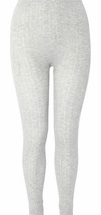 Bhs Womens Grey Heart Pointellle Thermal Seamfree