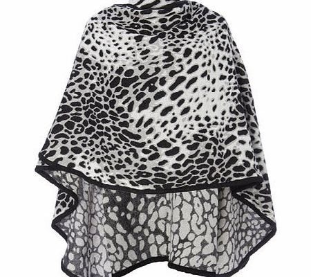 Bhs Womens Grey Leopard Spot Wrap, grey 6605860870