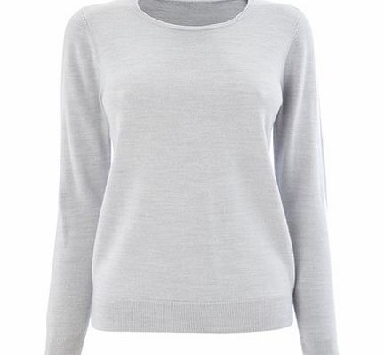 Bhs Womens Grey Marl Supersoft Long Sleeve Crew