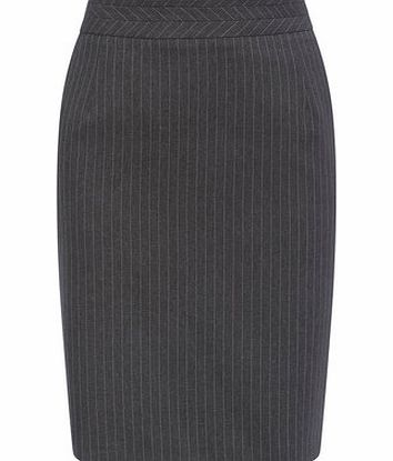 Womens Grey Petite Pencil Skirt, grey 495930870