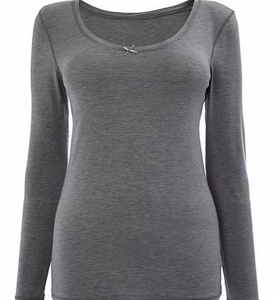 Bhs Womens Grey Super Soft Heat Generating Thermal