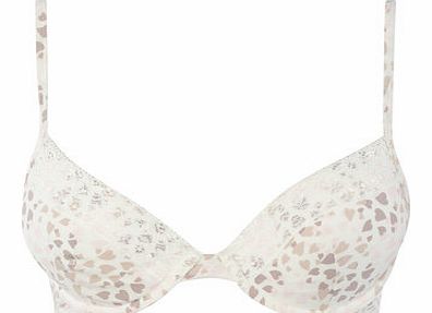 Bhs Womens Heart Print Softie T-Shirt Bra, heart