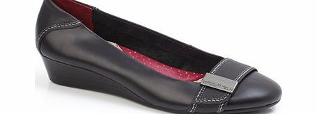 Bhs Womens Hush Puppies Black Candid Pumps, patent