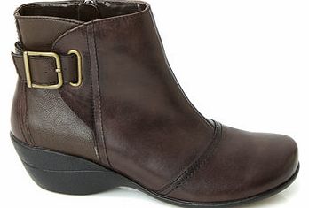 Womens Hush Puppies Brown Kana Ankle Boots,