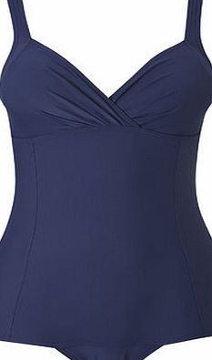 Bhs Womens Indigo Plain Tummy Control Swimsuit,