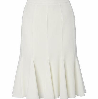Bhs Womens Ivory Fishtail Hem Skirt, ivory 355870904