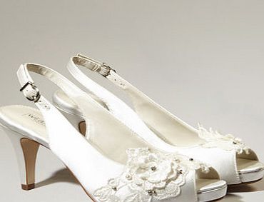 Bhs Womens Ivory May Applique Platform Shoes, ivory
