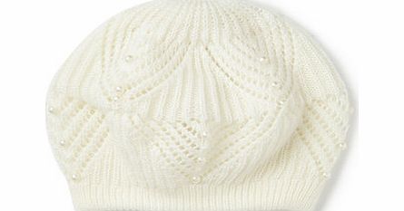 Bhs Womens Ivory Pearl Beret, ivory 6606030904