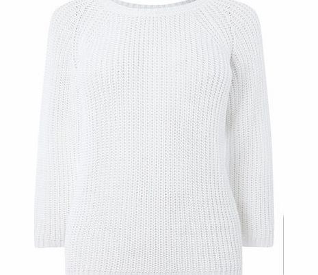 Bhs Womens Ivory Stitch Tape Jumper, ivory 586470904