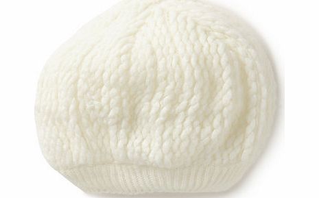 Womens Ivory Supersoft Beret, ivory 6605510904