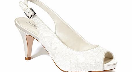 Bhs Womens Ivory Wedding Collection Lace Platform