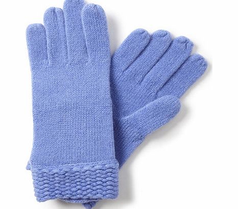 Womens Ladies Blue Supersoft Glove, blue