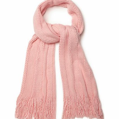 Bhs Womens Ladies Pale Pink Supersoft Scarf, pale