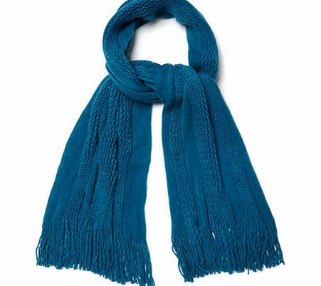 Bhs Womens Ladies Teal Supersoft Scarf, rich teal