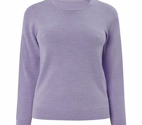 Bhs Womens Lavender Supersoft Long Sleeve Crew