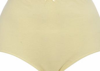 Bhs Womens Lemon Cotton Full Brief, lemon 4805429182
