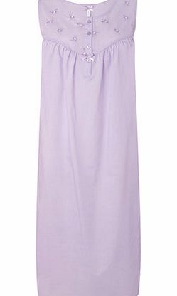 Bhs Womens Lilac Built Up Shoulder Embroidered