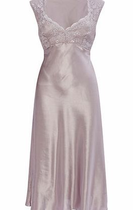 Womens Lilac Crystal Champagne Plain Long