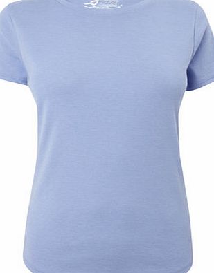 Bhs Womens Lilac Short Sleeve Crew Neck Top, lilac