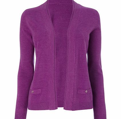 Bhs Womens Magenta Short Edge to Edge Cardigan,
