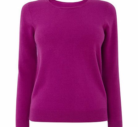 Bhs Womens Magenta Supersoft Long Sleeve Crew